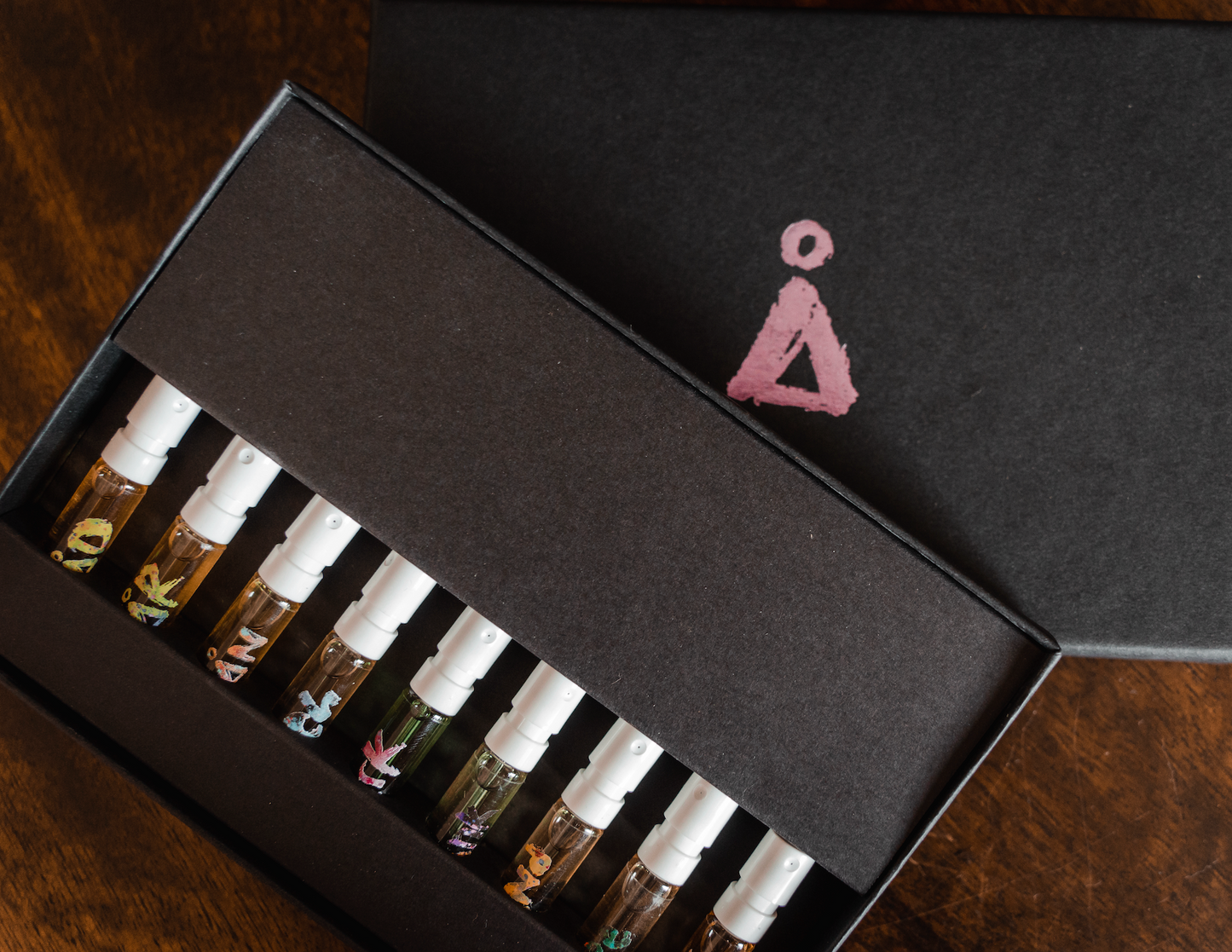 Discover All Set by ånd fragrance featuring all 9 signature scents in tester-size bottles, perfect for exploring the full range of unique, nature-inspired fragrances.