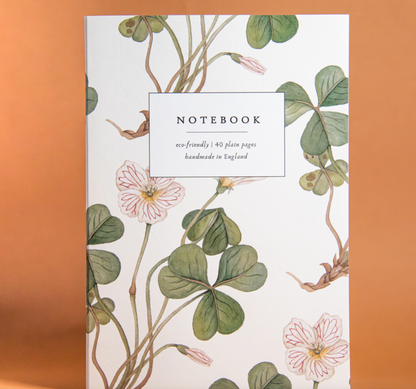 Notebook by Moss and Morcella, featuring a nature-inspired cover design, perfect for jotting down thoughts, sketches, or notes in a sustainably crafted, eco-friendly format