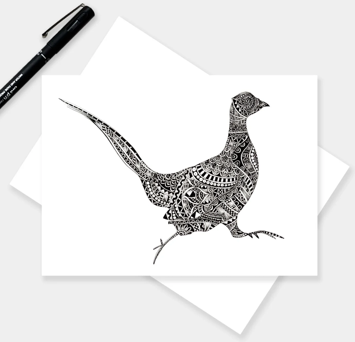 The Pheasant Card by Pia Elliot