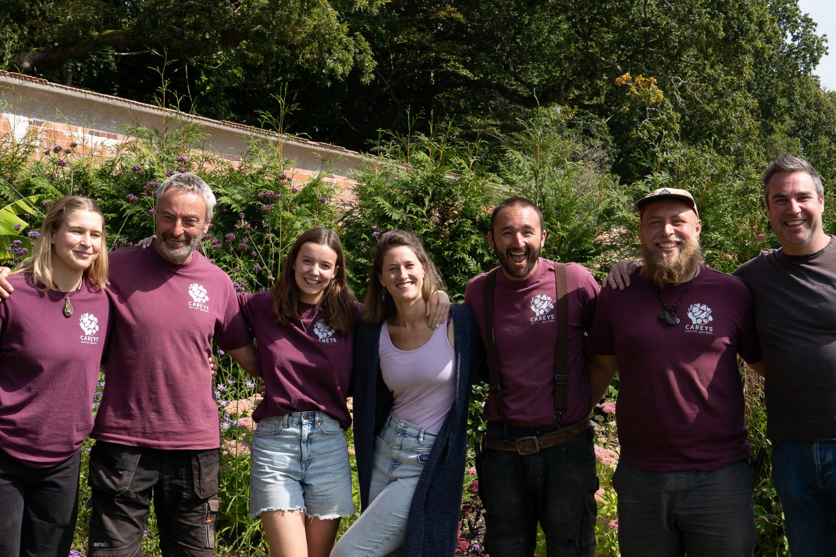 Photo of the team at Careys Secret Garden